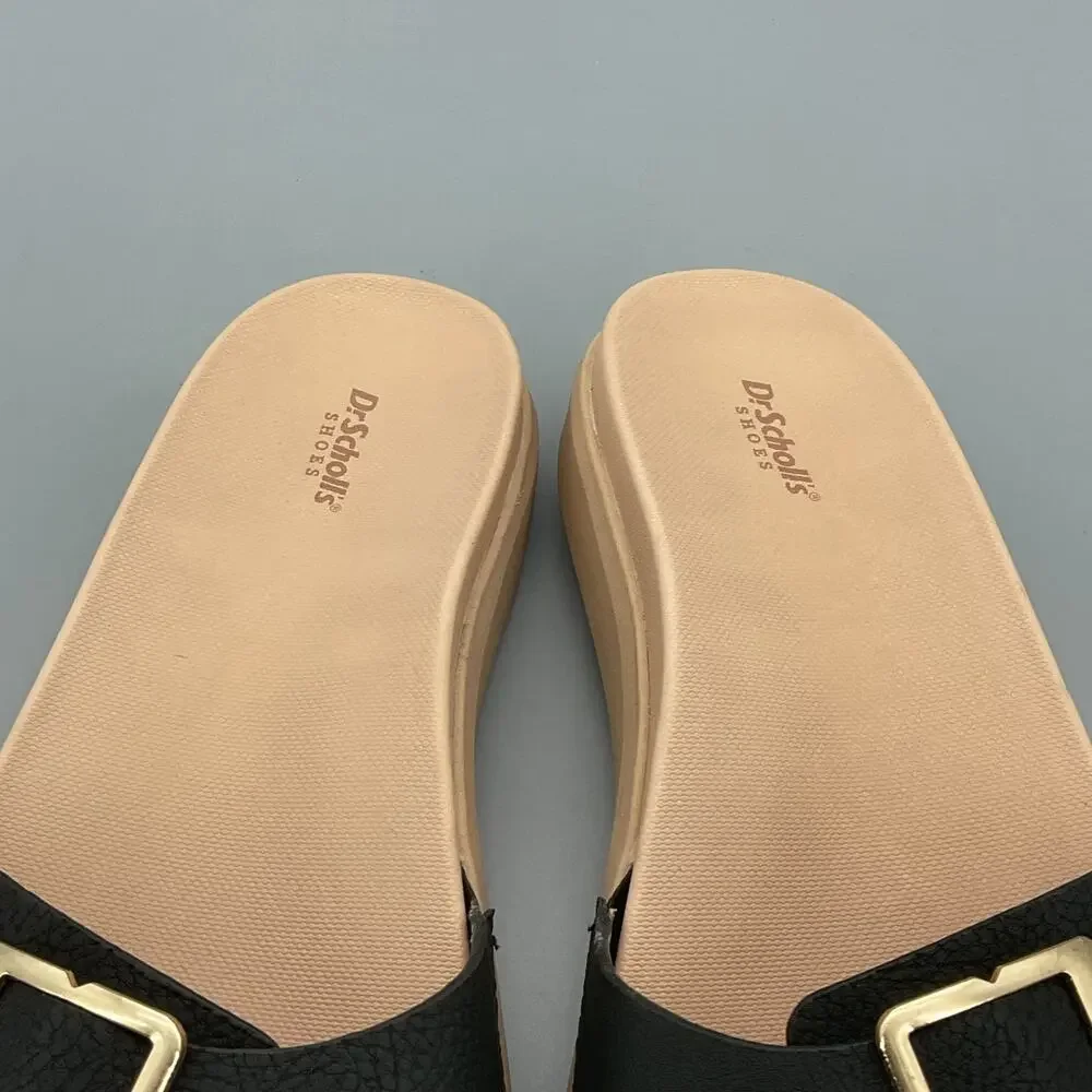 NEW Dr. Scholl’s Women’s All Right Slide Sandals Black Size 9M
